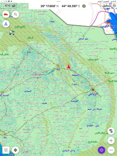 خرائط البر مع الثيم اوسماند للاندرويد 2025