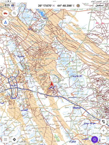خرائط البر مع الثيم اوسماند للاندرويد 2025