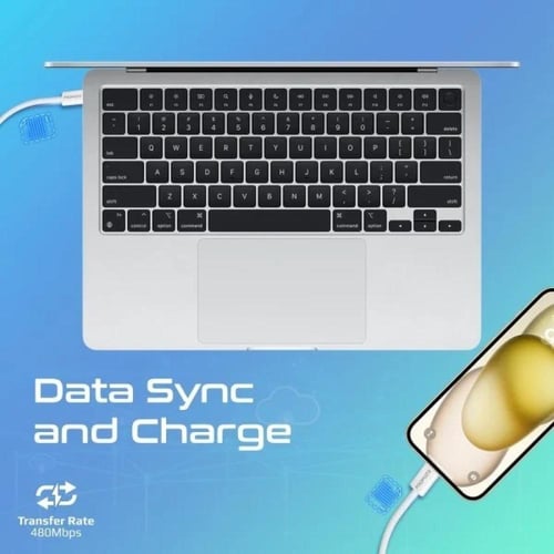 بروميت كيبل شاحن تايب سي USB-C طول 2 متر فائق الجو...