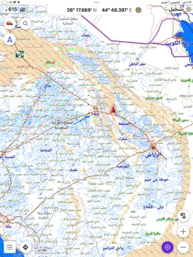 خرائط البر مع الثيم اوسماند للايفون 2025