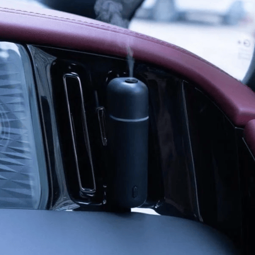 معطر سيارة الكتروني مع 6 عطور فواحة