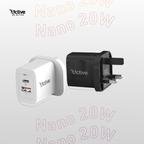 شاحن جداري ACTIVE منفذين 20 واط