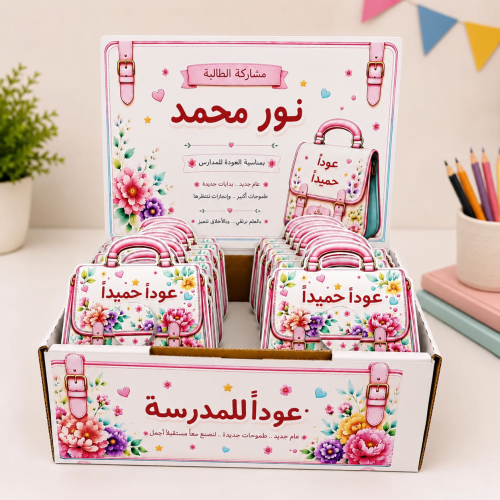 بكج 18 توزيعة كريم لوشن مرطب بتصميم شنطة صغيره