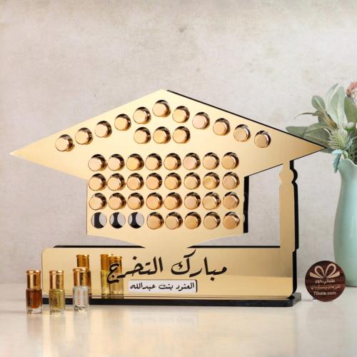 ستاند توزيعات قبعة التخرج | 46 تولة مسك