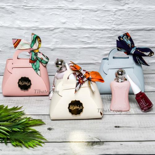 هدية عطر ومناكير - طقم فاخر بشنطة جلد وربطة أنيقة