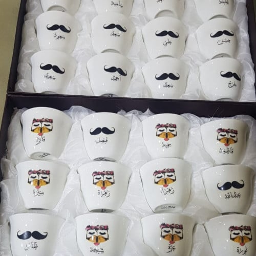 الطباعة على فناجيل القهوة