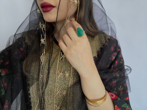 طرحة شفافة تطريز