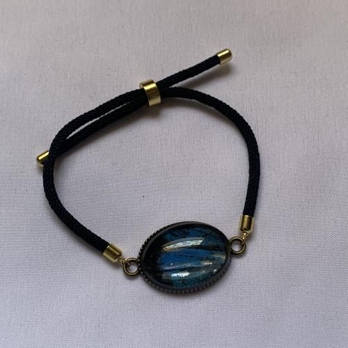 سوارة جناح فراشة البابليو الزرقاء