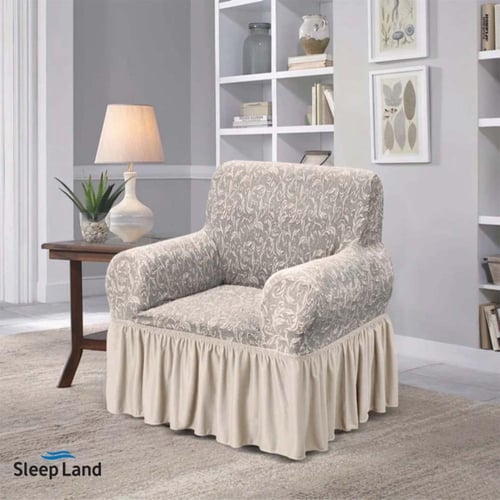 طقم تلبيسة كنب كريمي