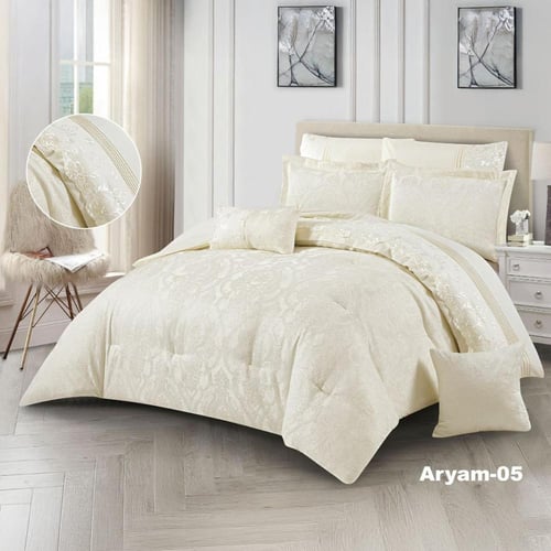 مفرش عرايسي جاكار اريام– نقشة دامسكو فاخرة | موديل...