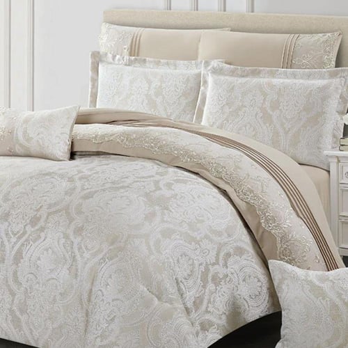 مفرش عرايسي جاكار اريام– نقشة دامسكو فاخرة | موديل...