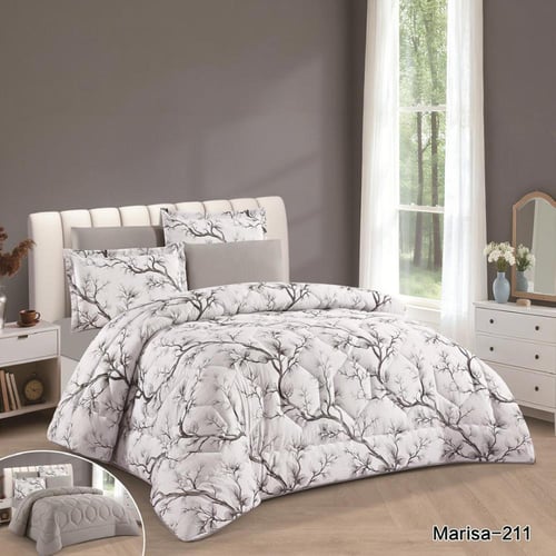 marisad | طقم مفرش مشجر وجهين موديل 211 نفرين