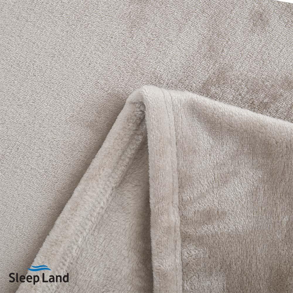 بطانية كلاسيك مخمل ناعم بيج غامق | نفرين