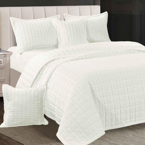 دايسن | مفرش شتوي نفر ونص | لون كريمي