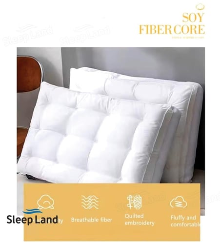 مخدة طبية قطن بتصميم ثلاثي الأبعاد