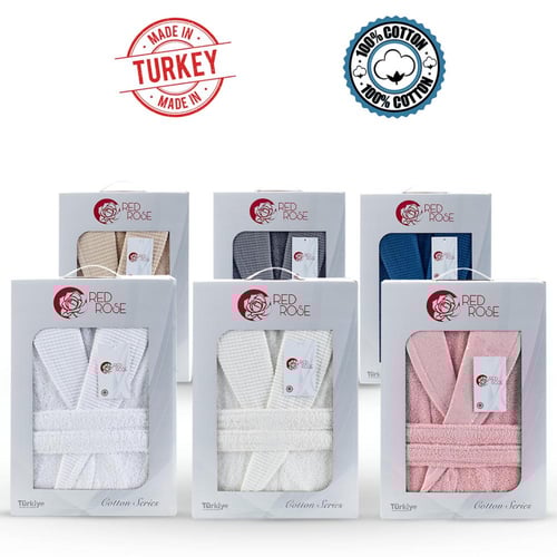 روب حمام تركي قطن 100% | للرجال والنساء