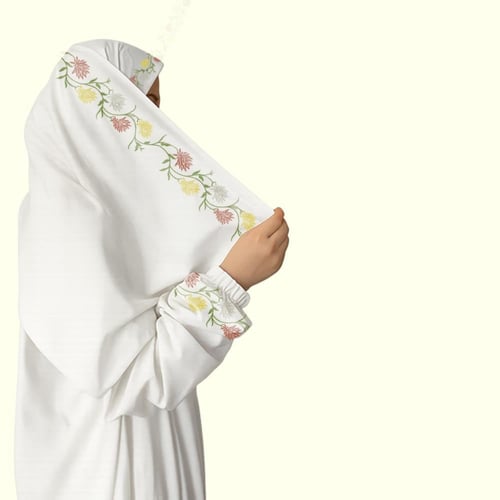 طقم صلاة مطرز متكامل | 3 قطع خامة قطنية متوفر بعدة...