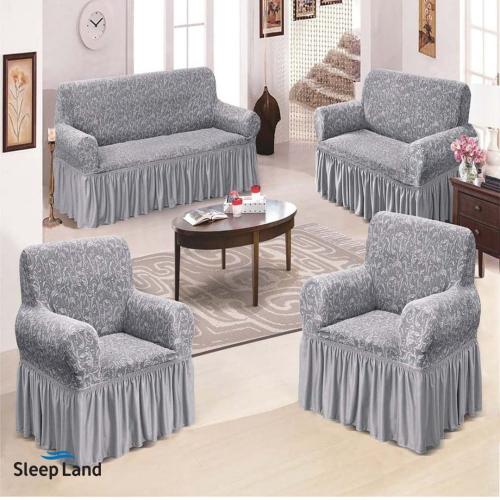 طقم تلبيسة كنب رمادي