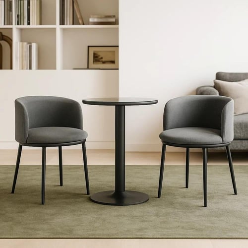 طقم طاولة مع كرسيين أنيقين