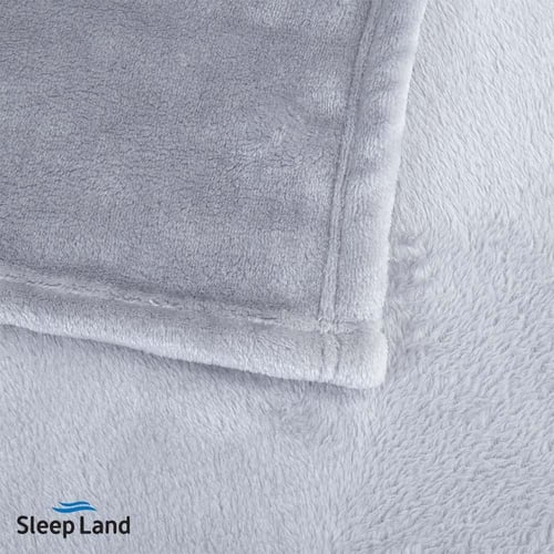 بطانية كلاسيك مخمل ناعم رمادي | نفرين