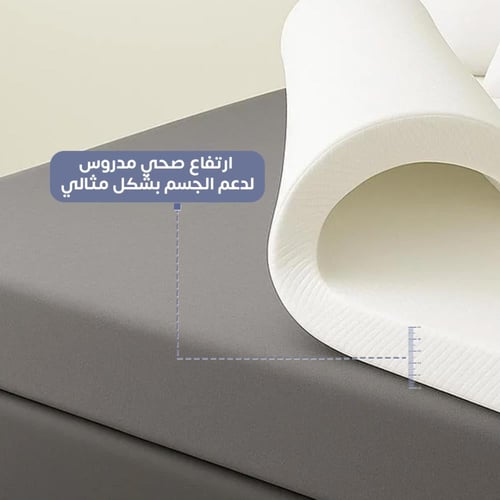 لباد ميموري فوم طبي 200×200 سم بتقنية Arctic Cool