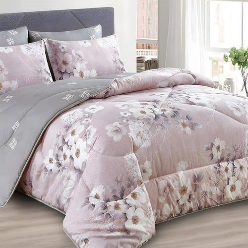 فلورينا | طقم مفرش صيفي مشجر + هدية مخدتين | موديل...