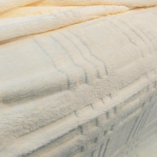 بطانية فلانو روشينا فاخرة وجهين 1900 غ | مخمل فرو...