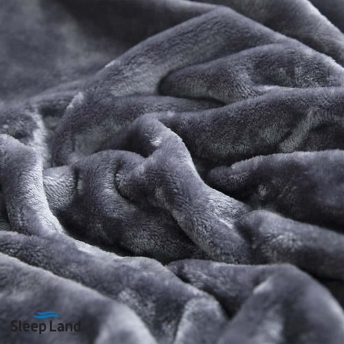 بطانية كلاسيك مخمل ناعم كحلي | نفرين