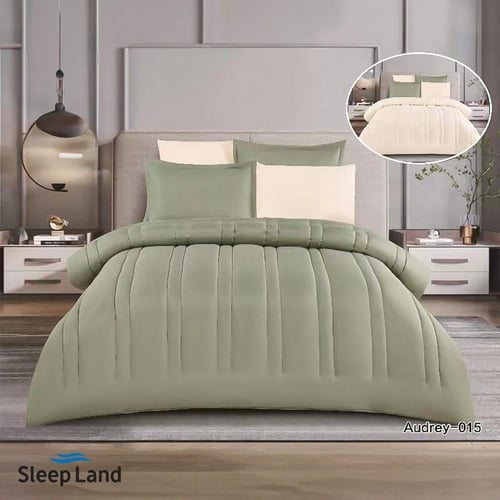 مفرش سرير سادة وجهين مزدوج