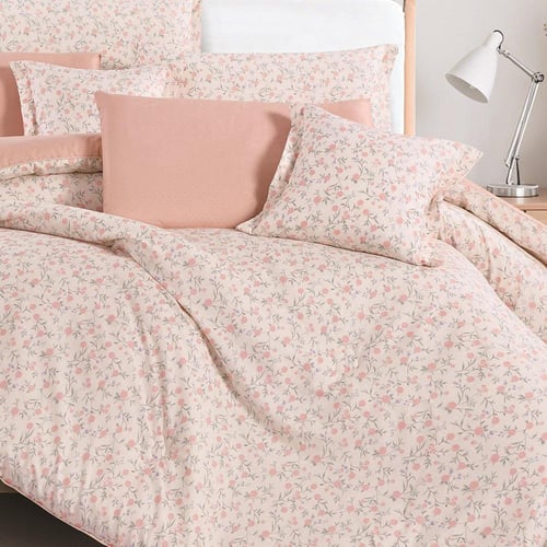 طقم مفرش نسمة قطن 100% مفرد ونص 5 قطع | NASMAH05