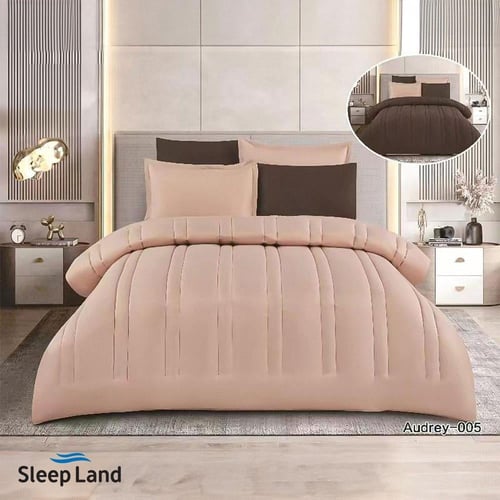 مفرش سرير سادة وجهين مزدوج