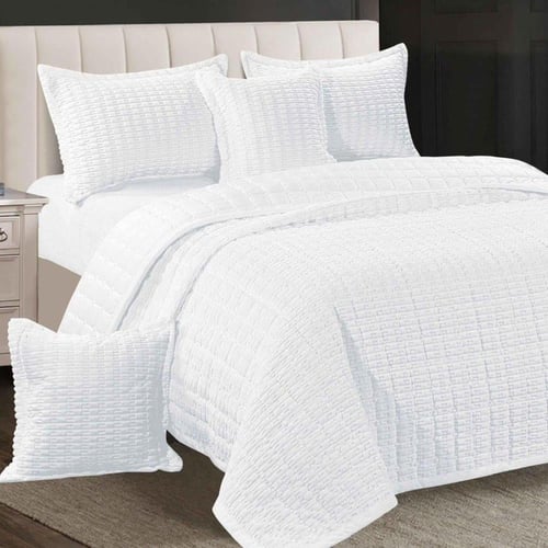 دايسن | مفرش شتوي نفر ونص| لون ابيض