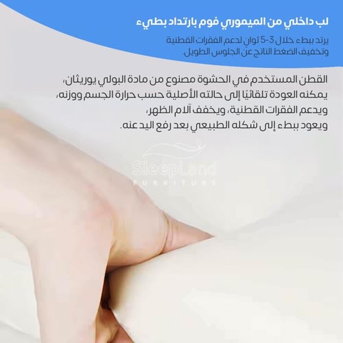 وسادة مقعد طبي ميموري فوم مطورة مع جل