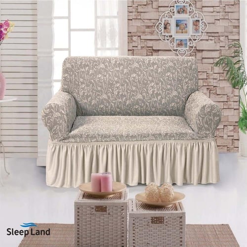 طقم تلبيسة كنب كريمي