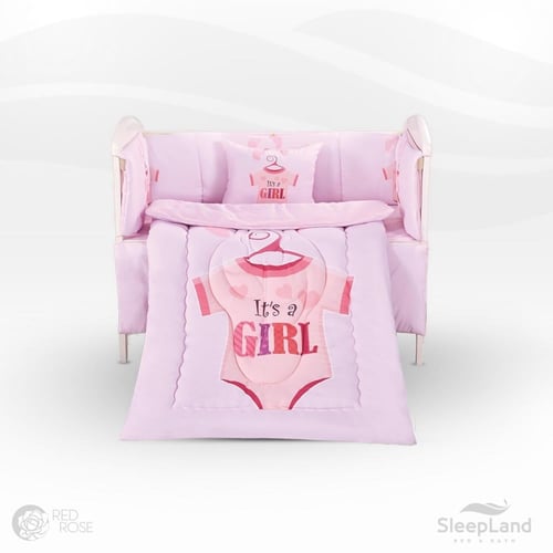 طقم سرير أطفال (بيبي) مع حواجز – 5 قطع