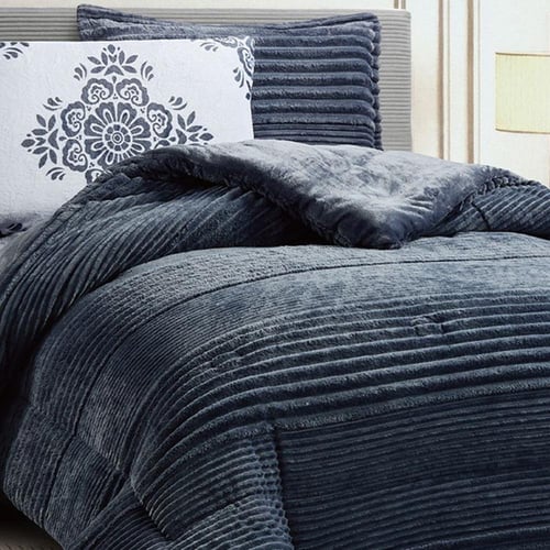 طقم لحاف آرام | شتوي نفر ونص | موديل oni-10|لون رم...