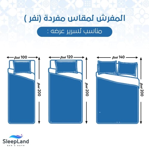 KANGA | طقم لحاف نفر ونص | وجهين سادة فاخر موديل 3...