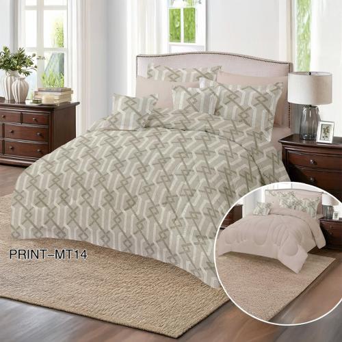 مفرش صيفي فاخر 8 قطع – مزدوج |موديل print-mt14