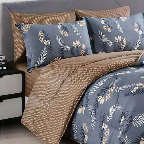 فلورينا | طقم مفرش صيفي مشجر + هدية مخدتين | موديل...