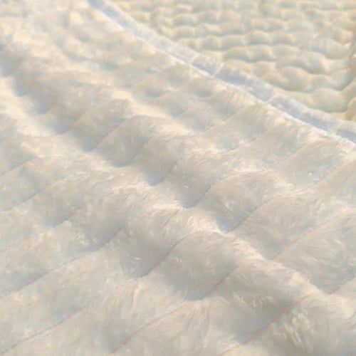 بطانية فلانو روشينا فاخرة وجهين 1900 غ | مخمل فرو...