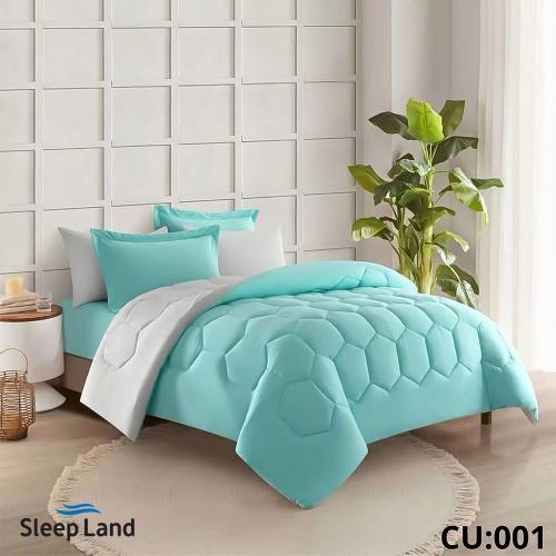 طقم مفرش سادة وجهين مفرد E