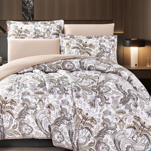 KANGA | طقم لحاف نفرين | وجهين سادة فاخر موديل 300...