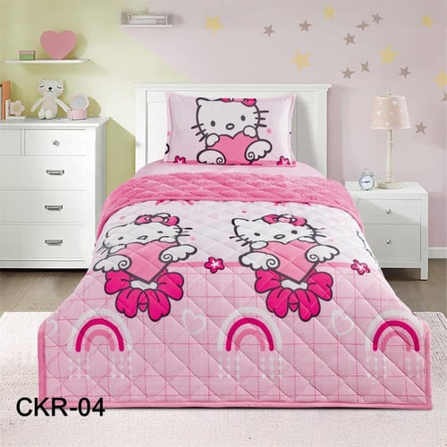 مفرش أطفال ckr وجهين فرو ومخمل مضغوط 3 قطع – هيلو...