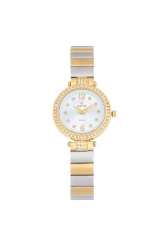 ساعة نسائي جليتر بلونين مينا فضي استالس ستيل