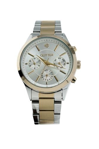 ساعة رجالي كنغراف بلونين مينا فضي استالس ستيل