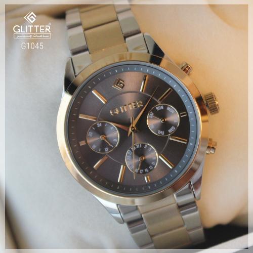 ساعة رجالي كنغراف بلونين مينا رمادي استالس ستيل