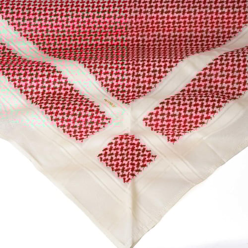 شماغ بروجية خطوط بيج