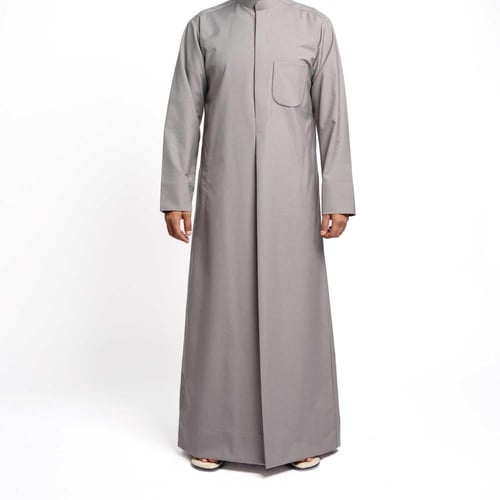 ثوب كويتي شبابي شتوي سادة