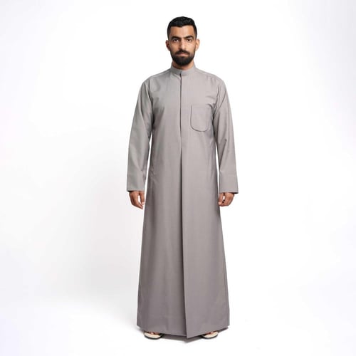 2 ثياب كويتي رجالي شتوي سادة مع شال هدية