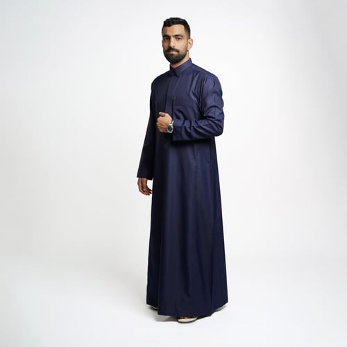 ثوبين سعودي شتوي رجالي خلية مع بجامة حراري